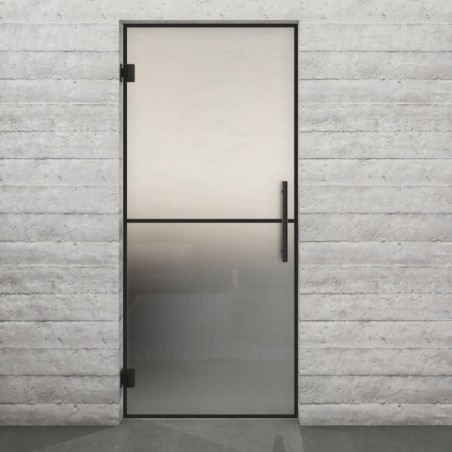Pendeltür Loft Schwarzlack 04 Blickdicht - modernes Zuhause