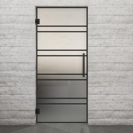 Pendeltür Loft Schwarzlack 16 Blickdicht - modernes Zuhause