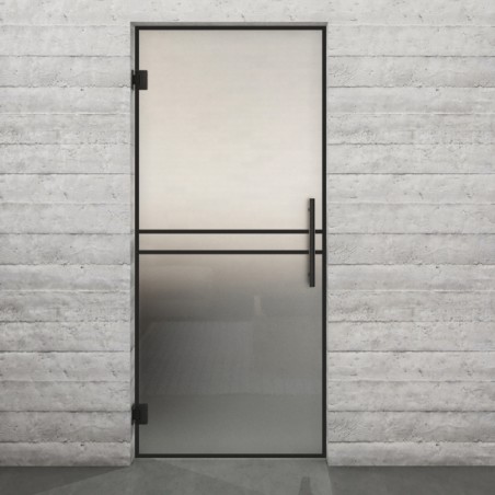 Pendeltür Loft Schwarzlack 18 Blickdicht - modernes Zuhause