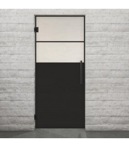 Pendeltür Loft Schwarzlack 22 Blickdicht - modernes Zuhause