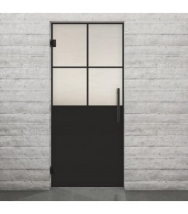 Pendeltür Loft Schwarzlack 24 Blickdicht - modernes Zuhause