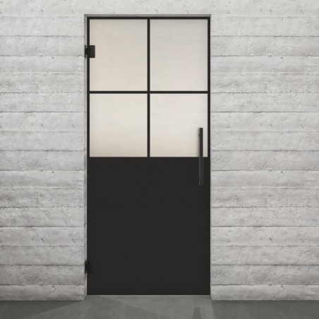 Pendeltür Loft Schwarzlack 24 Blickdicht - modernes Zuhause