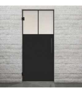 Pendeltür Loft Schwarzlack 25 Blickdicht - modernes Zuhause