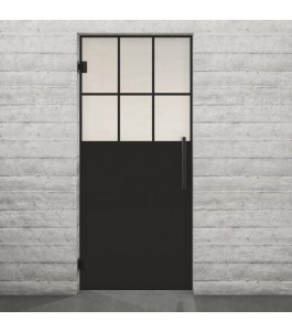 Pendeltür Loft Schwarzlack 27 Blickdicht - modernes Zuhause