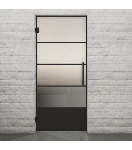 Pendeltür Loft Schwarzlack 31 Blickdicht - modernes Zuhause