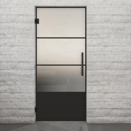 Pendeltür Loft Schwarzlack 32 Blickdicht - modernes Zuhause