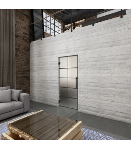 Pendeltür Loft Schwarzlack 05 Blickdicht - modernes Zuhause