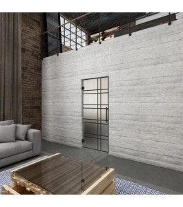 Pendeltür Loft Schwarzlack 19 Blickdicht - modernes Zuhause