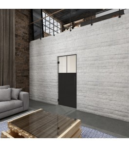 Pendeltür Loft Schwarzlack 25 Blickdicht - modernes Zuhause