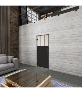 Pendeltür Loft Schwarzlack 29 Blickdicht - modernes Zuhause