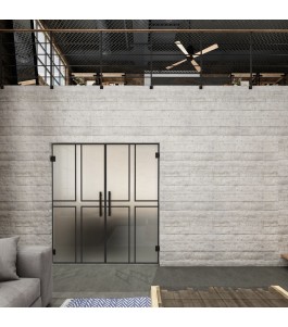 Pendeltür Loft Schwarzlack 15 Blickdicht - modernes Zuhause