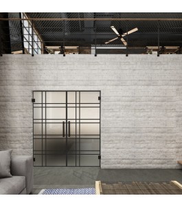 Pendeltür Loft Schwarzlack 19 Blickdicht - modernes Zuhause