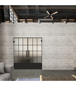 Pendeltür Loft Schwarzlack 37 Blickdicht - modernes Zuhause