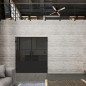 Pendeltür Loft Schwarzlack 33 Auf Grauglas Pendeltür Loft Schwarzlack 33 Auf Grauglas
