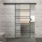 Glasschiebetür BLACK-LINE Loft Schwarzlack 16 Blickdicht