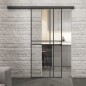 Glasschiebetür BLACK-LINE Loft Schwarzlack 21 Auf Klarglas Glasschiebetür BLACK-LINE Loft Schwarzlack 21 Auf Klarglas