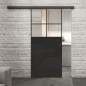 Glasschiebetür BLACK-LINE Loft Schwarzlack 23 Auf Klarglas Glasschiebetür BLACK-LINE Loft Schwarzlack 23 Auf Klarglas