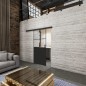Glasschiebetür BLACK-LINE Loft Schwarzlack 24 Auf Klarglas Glasschiebetür BLACK-LINE Loft Schwarzlack 24 Auf Klarglas