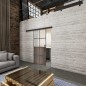 Glasschiebetür BLACK-LINE Loft Rosteisen Genietet 18 Blickdicht Glasschiebetür BLACK-LINE Loft Rosteisen Genietet 18 Blickdicht