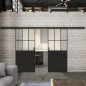 Glasschiebetür BLACK-LINE Loft Schwarzlack 28 Blickdicht Glasschiebetür BLACK-LINE Loft Schwarzlack 28 Blickdicht