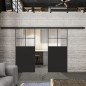 Glasschiebetür BLACK-LINE Loft Schwarzlack 23 Auf Klarglas Glasschiebetür BLACK-LINE Loft Schwarzlack 23 Auf Klarglas