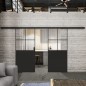 Glasschiebetür BLACK-LINE Loft Schwarzlack 24 Auf Klarglas Glasschiebetür BLACK-LINE Loft Schwarzlack 24 Auf Klarglas
