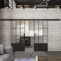 Glasschiebetür BLACK-LINE Loft Schwarzlack 38 Auf Klarglas
