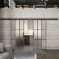 Glasschiebetür BLACK-LINE Loft Rosteisen Genietet 11 Blickdicht Glasschiebetür BLACK-LINE Loft Rosteisen Genietet 11 Blickdicht