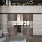 Glasschiebetür BLACK-LINE Loft Rosteisen Genietet 33 Auf Klarglas Glasschiebetür BLACK-LINE Loft Rosteisen Genietet 33 Auf Klarglas