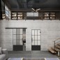 Glasschiebetür BLACK-LINE Loft Schwarzlack 38 Blickdicht Glasschiebetür BLACK-LINE Loft Schwarzlack 38 Blickdicht