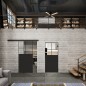 Glasschiebetür BLACK-LINE Loft Schwarzlack 23 Auf Klarglas Glasschiebetür BLACK-LINE Loft Schwarzlack 23 Auf Klarglas