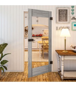 Ganzglastür - Country Graueiche Model 11 - modernes Zuhause