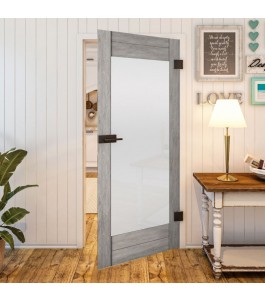 Ganzglastür - Country Graueiche Model 13 - modernes Zuhause