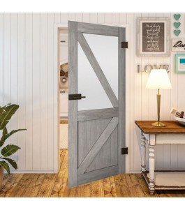 Ganzglastür - Country Graueiche Model 44 - modernes Zuhause
