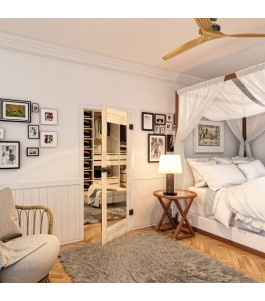 Ganzglastür - Country Astkiefer Model 11 - modernes Zuhause