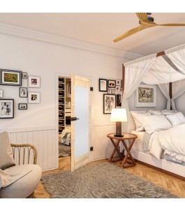 Ganzglastür - Country Astkiefer Model 13 - modernes Zuhause