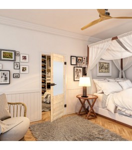 Ganzglastür - Country Astkiefer Model 14 - modernes Zuhause