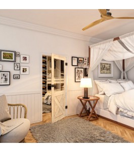 Ganzglastür - Country Astkiefer Model 52 - modernes Zuhause