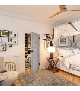 Ganzglastür - Country Graueiche Model 10 - modernes Zuhause