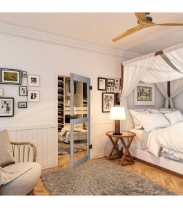 Ganzglastür - Country Graueiche Model 21 - modernes Zuhause