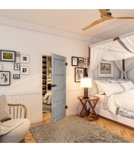 Ganzglastür - Country Graueiche Model 30 - modernes Zuhause