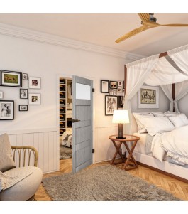 Ganzglastür - Country Graueiche Model 38 - modernes Zuhause