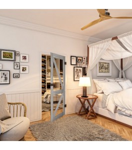 Ganzglastür - Country Graueiche Model 41 - modernes Zuhause