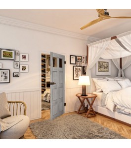 Ganzglastür - Country Graueiche Model 63 - modernes Zuhause