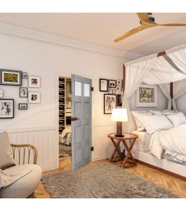 Ganzglastür - Country Graueiche Model 66 - modernes Zuhause