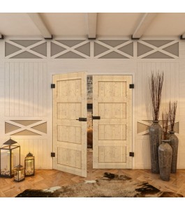 Ganzglastür - Country Astkiefer Model 30 - modernes Zuhause