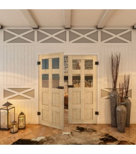 Ganzglastür - Country Astkiefer Model 62 - modernes Zuhause