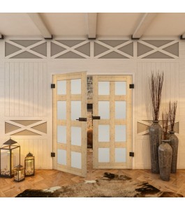 Ganzglastür - Country Astkiefer Model 65 - modernes Zuhause