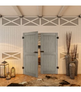 Ganzglastür - Country Graueiche Model 20 - modernes Zuhause
