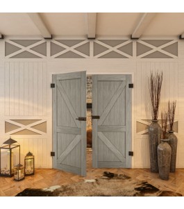 Ganzglastür - Country Graueiche Model 40 - modernes Zuhause